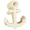 12 Pack Unfinished Wooden Anchors for Crafts, Nautical Wood Cutouts for DIY Projects, Nautical Decor (11.6 x 8.8 In)